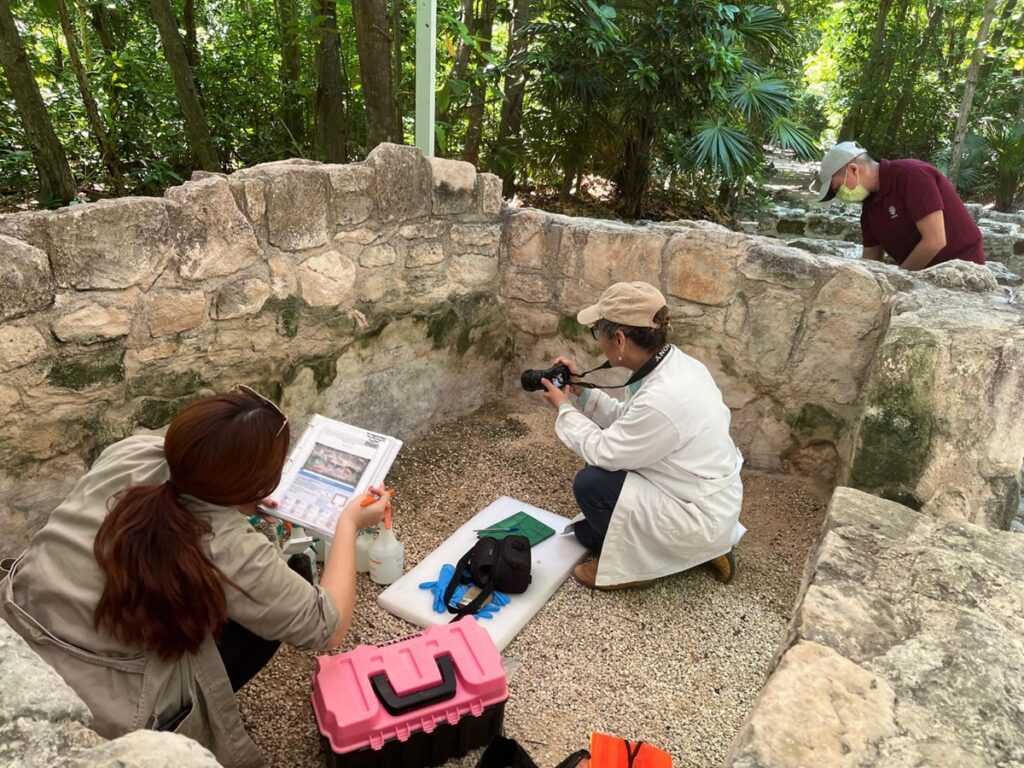 Preservan arte prehispánico en Cancún estabilizan mural en zona arqueológica de San Miguelito