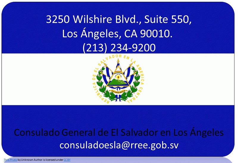 Servicios del Consulado General de El Salvador en Los Ángeles