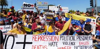 Venezolanos en Los Angeles dijeron presente en protesta mundial