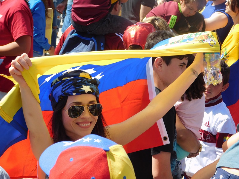 Venezolanos en Los Angeles dijeron presente en protesta mundial