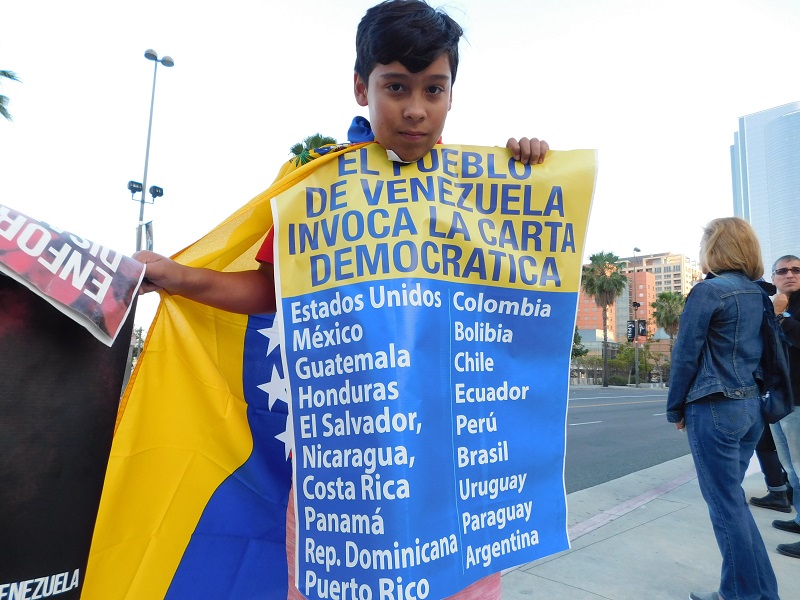 Vigilia por los caídos en manifestaciones venezolanas
