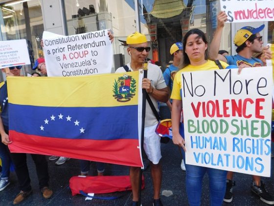 Venezolanos en LA protestaron en contra de la Constituyente