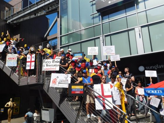 Venezolanos en LA protestaron en contra de la Constituyente
