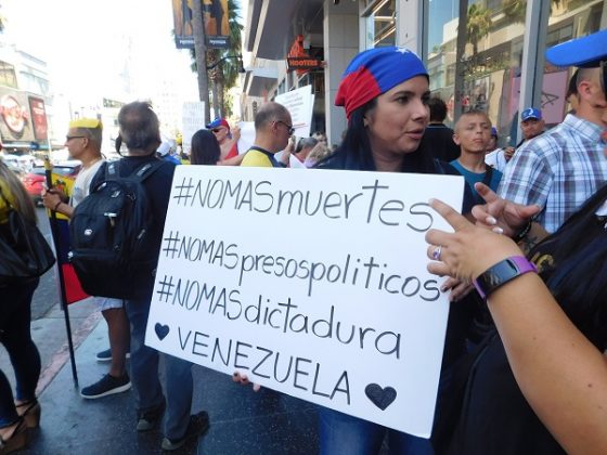 Venezolanos en LA protestaron en contra de la Constituyente