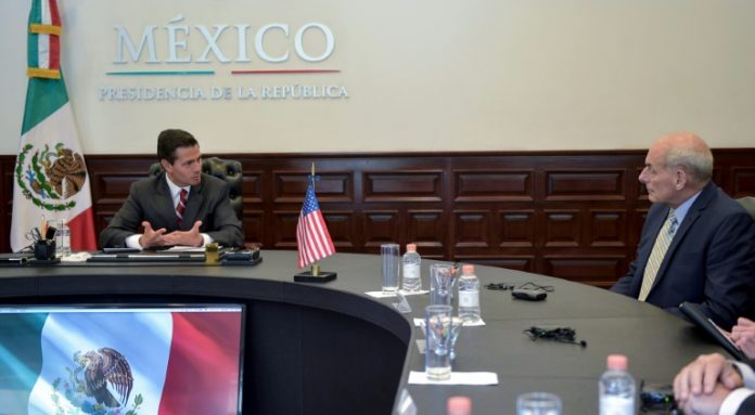 Kelly discute con Peña Nieto estrategia contra el crimen México-EEUU