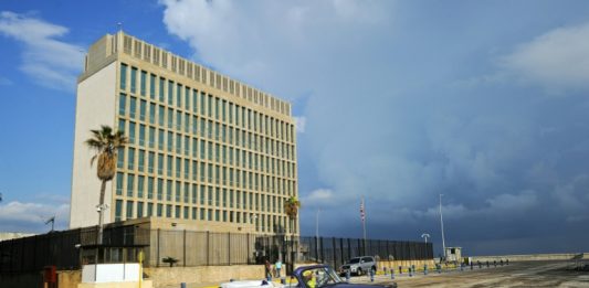 Imagen de la embajada de Estados Unidos en La Habana, el 17 de diciembre de 2015