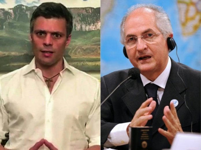 Opositores López y Ledezma vuelven a prisión, bajo condena internacional