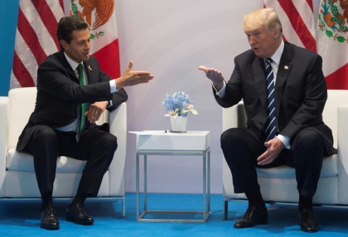 Trump pidió a Peña Nieto que dejara de decir que no pagará el muro