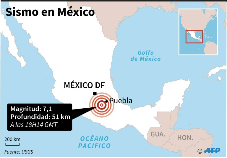 Al menos dos muertos y edificios derrumbados en México