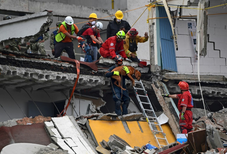 Contra el reloj y el cansancio, sigue el rescate tras terremoto en México