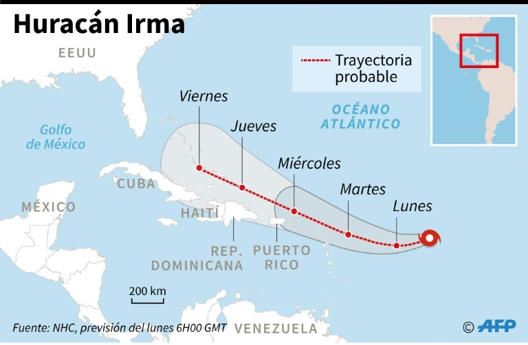 El Caribe, en alerta por la llegada del huracán Irma