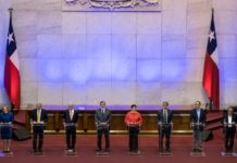 Los ocho candidatos presidenciales de Chile se ven las caras en un primer debate