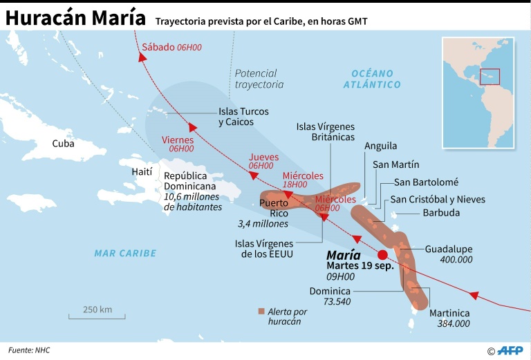 Los puertorriqueños se preparan para la peor tormenta en un siglo con María