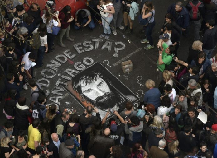 Hallan cuerpo en lugar donde despareció activista argentino Maldonado