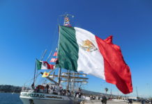 Visita del Buque Escuela Cuauhtémoc a Los Ángeles