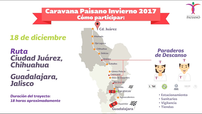 Programa Paisano invita a viajar en caravana a México 