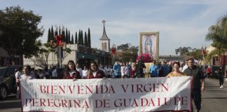 Procesión anual en honor a la Virgen de Guadalupe