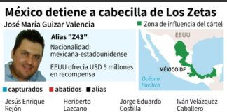 México detiene a cabecilla del cártel Los Zetas buscado por EEUU