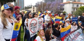 Diáspora venezolana en Los Ángeles pide justicia por Venezuela