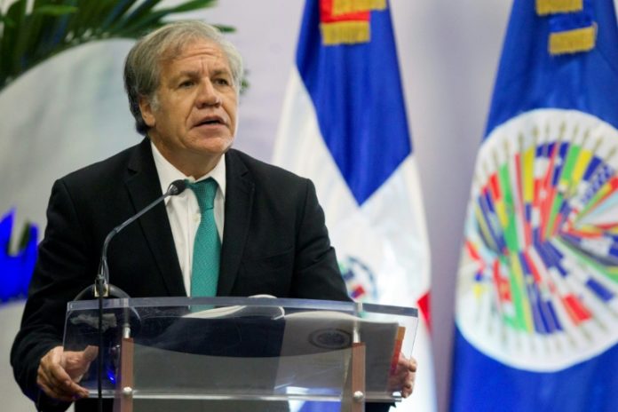 El secretario general de la OEA, Luis Almagro, el 28 de agosto de 2018 en Santo Domingo © afp/AFP Erika SANTELICES