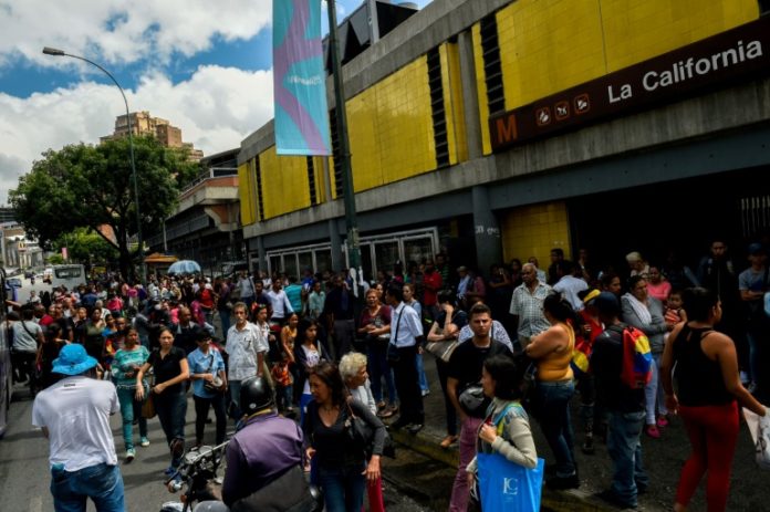 Apagón generó caos de transporte y comunicaciones en Caracas