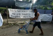 Pobladores frenan la construcción de una hidroeléctrica en Honduras