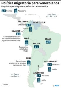 América Latina intenta concertar un trato común al éxodo de venezolanos - Mapa