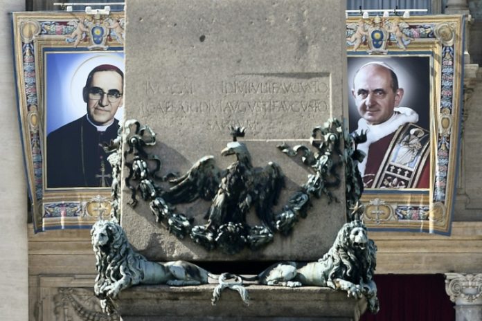 Salvadoreños comenzaron a celebrar canonización de monseñor Romero