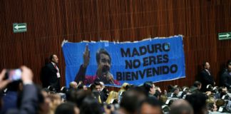 Expresiones hostiles contra Maduro en su visita a México por investidura de AMLO