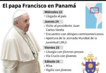 Francisco llega a Panamá en plena sacudida por crisis en Venezuela