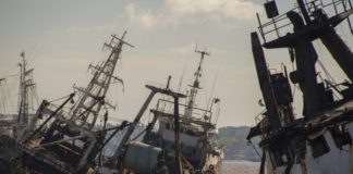 Un cementerio de embarcaciones perturba en el puerto de Montevideo
