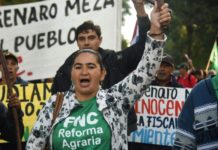 Campesinos exigen reforma agraria en Paraguay