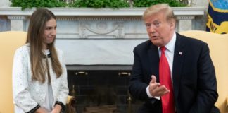 Trump recibe a la esposa de Guaidó y llama a Rusia a irse de Venezuela