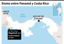 Cinco heridos y destrozos materiales tras dos sismos en Panamá