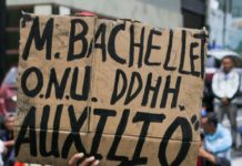 Bachelet se reunió con familiares de opositores presos y funcionarios venezolanos
