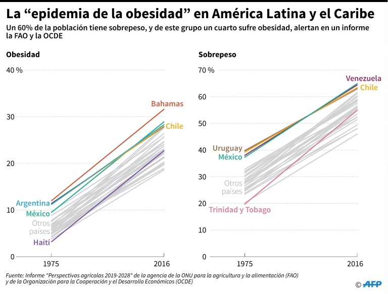 Obesidad y hambre, los dos grandes males de América Latina