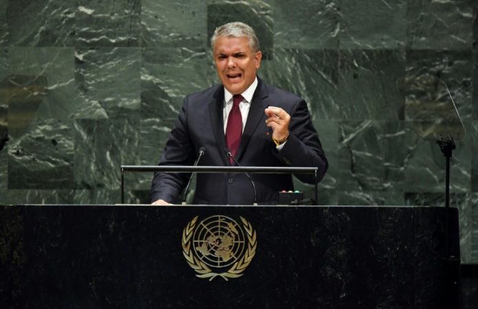 Duque urge a la ONU a denunciar apoyo de Venezuela a grupos armados colombianos