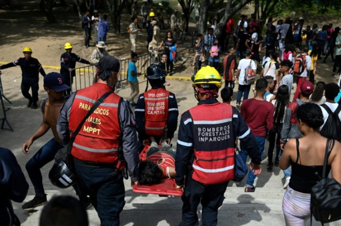 Una joven muerta y al menos 30 heridos deja estampida en concierto en Caracas Una joven muerta y al menos 30 heridos deja estampida en concierto en Caracas