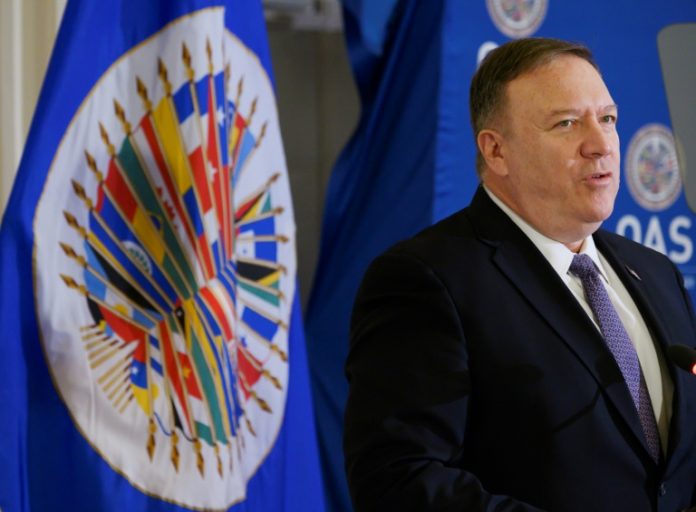 Pompeo apoya el 'multilateralismo' de Almagro que obliga a los países a tomar posición