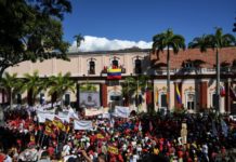 chavismo marcha en primer aniversario de proclamación de Guaidó