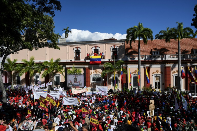 chavismo marcha en primer aniversario de proclamación de Guaidó