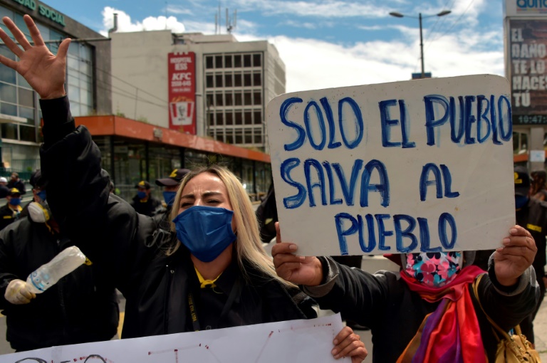 Protestan contra reformas laborales para paliar efectos de pandemia en Ecuador