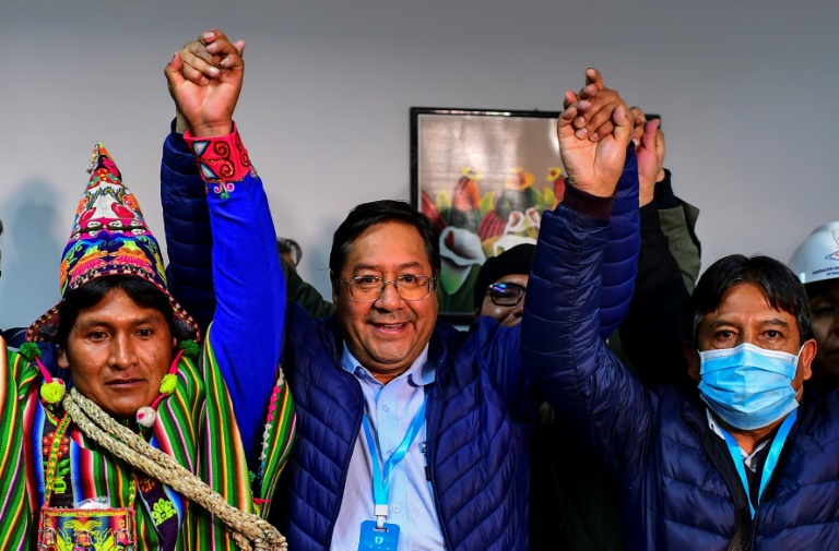 Arce proclama victoria en comicios de Bolivia