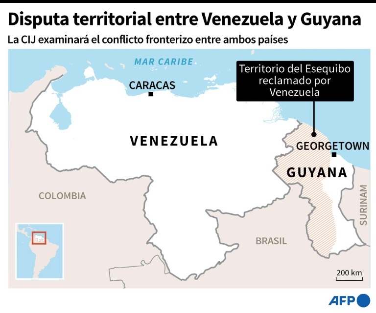CIJ examinará conflicto fronterizo entre Guyana y Venezuela