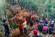 Nicaragua intenta rescatar a mineros atrapados por derrumbe