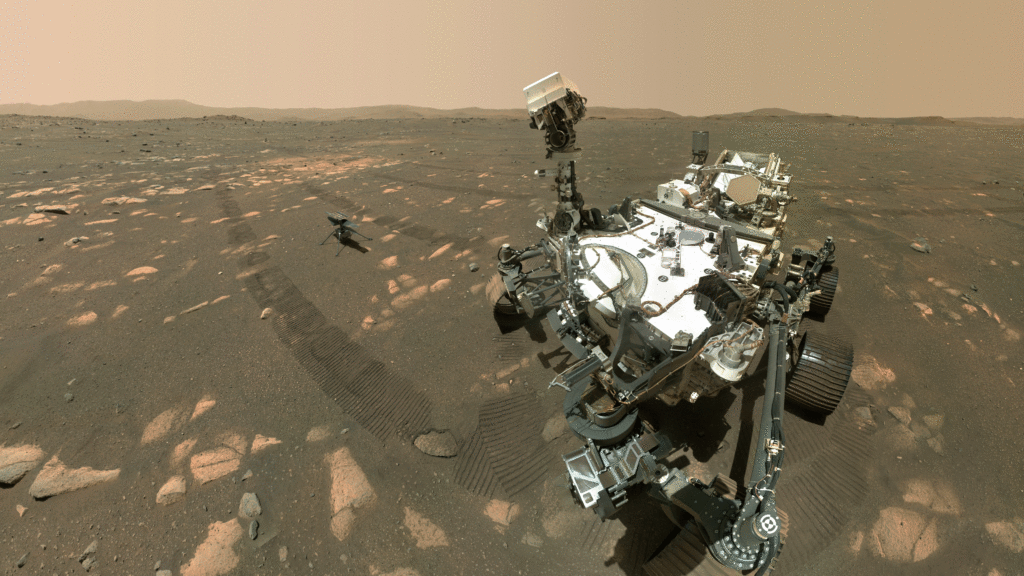 Selfie en Marte Perseverance e Ingenuity se toman una foto juntos 2