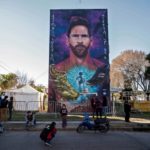 Dedican mural gigante a Lionel Messi en ciudad de Argentina