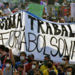 Cientos protestan contra Bolsonaro en Brasil