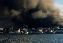 Incendio consume decenas de viviendas en isla hondureña de Guanaja