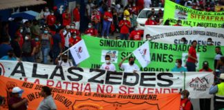 'No a las ZEDE protestan contra ‘ciudades soberanas’ en Honduras